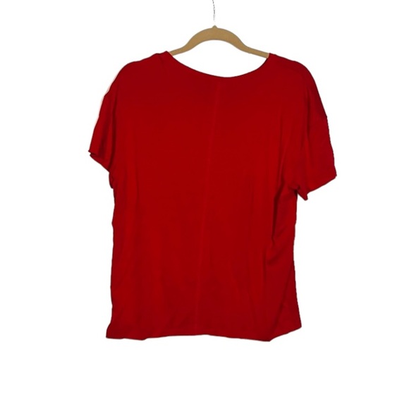 Express Short Sleeve Tee Relaxed Fit Red Women's Size Medium - Picture 2 of 5